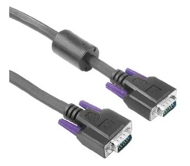 Hama Monitor VGA Con. Cable, 15-pin HDD - 15-pin HDD Male Plug, Black, 3 m