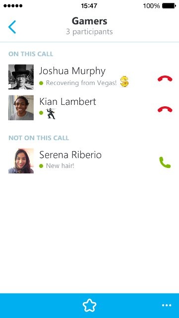 Skype for iOS met groepsgesprek-optie