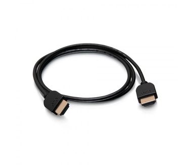 CablesToGo 3 m flexibele standaardsnelheid HDMI-kabel met laag profielaansluitingen