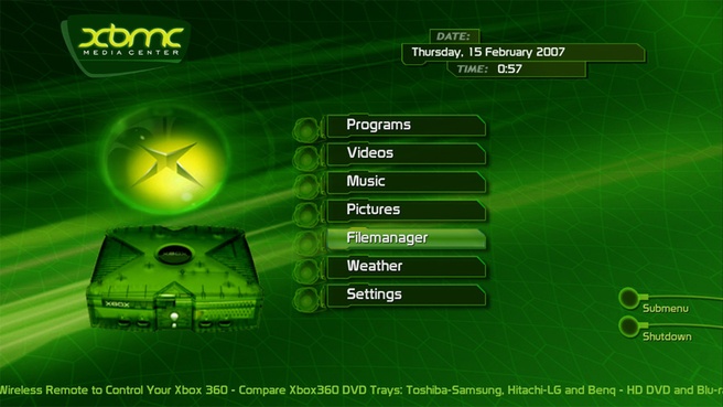 XBMC in 2007