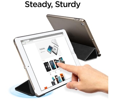 Spigen Smart Fold Apple iPad 9.7 (2017) Case - Zwart