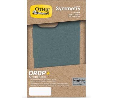 Otterbox Symmetry Series Cactus Leather voor MagSafe voor iPhone 16 Pro Max, Juniper Sprig