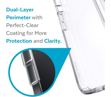 Speck Presidio Perfect Clear Apple iPhone 13 Pro Clear - with Microban