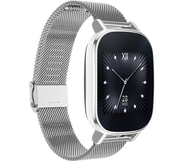 Asus Zenwatch 2 (stalen band) Zilver (Zilver)