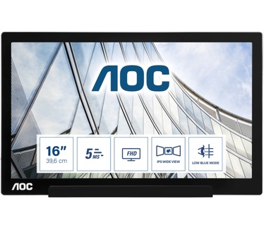 AOC I1601FWUX Zwart