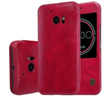 Nillkin Leather Case HTC 10 - Qin Series - Red