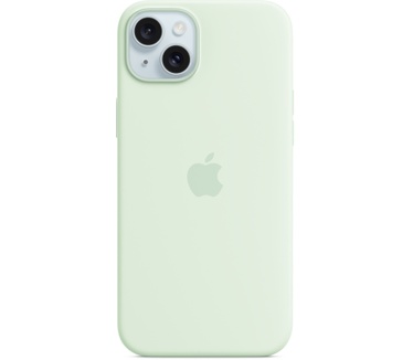 Apple Siliconenhoesje met MagSafe voor iPhone 15 Plus - Zacht mintgroen