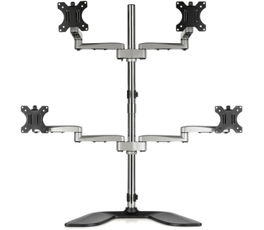 Startech.com Quad-Monitor Stand - Articulating - Steel & Aluminum