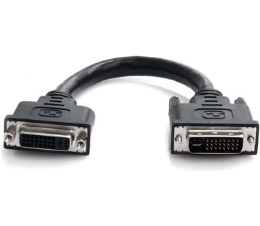 Startech.com 6in DVI-I Dual Link Digital Analog Port Saver Extension Cable M/F