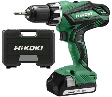 Hikoki accu boor-schroefmachine - DS18DJL WCZ - 18V - 2 accu's 1,5 Ah Li-ion + kunststof koffer