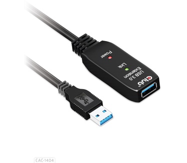 Club 3D USB 3.2 Gen1 Active Repeater Cable 5m/ 16.4 ft M/F 28AWG