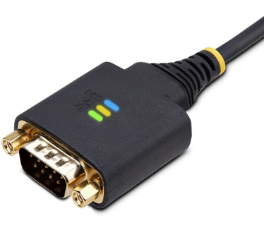 Startech.com 1m USB naar Seriëel Adapter Kabel, COM Retention, Verwisselbare Schroeven/Moeren, USB-A naar RS232 DB9 Converter, FTDI IC, ESD Bescherming, Windows/macOS/Linux