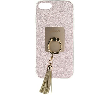 Guess Ring TPU Case Back Cover - Apple iPhone 7 (4.7") - Roze Roze