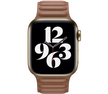 Apple 40mm Saddle Brown Leather Link - M/L
