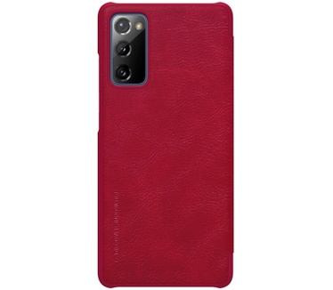 Nillkin Qin PU Leather Book Case Samsung Galaxy S20 FE - Rood Rood