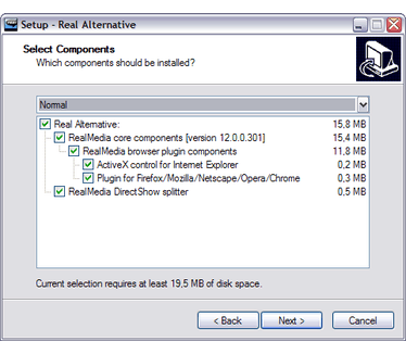 Real Alternative 2.0.0 bèta screenshot (481 pix)