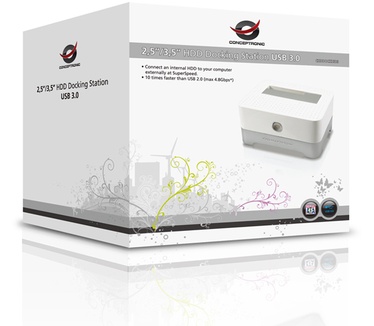 Conceptronic HDD Docking Station USB 3.0 Wit