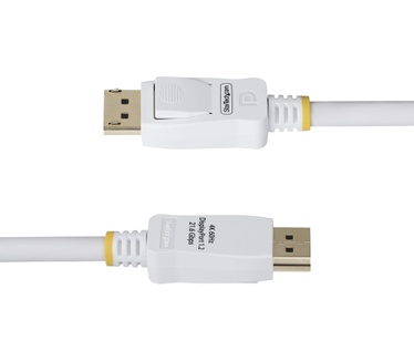 Startech.com 1,8m VESA Gecertificeerde DisplayPort 1.2 Kabel, Wit, 4K 60Hz, 21.6Gbps, Vergrendelbare DP Connectors, DP 1.2 DisplayPort Kabel, DP Monitor Kabel, M/M