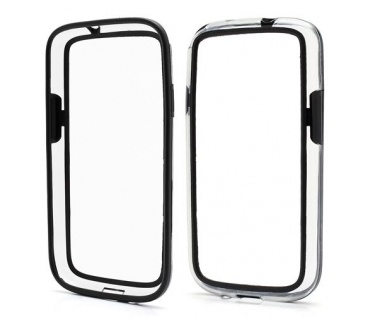 qMust TPU Hybrid Bumper Samsung Galaxy S4 (transparant black)