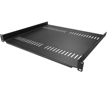 Startech.com 2 Pack 1U Server Rack Schap, Universele Geventileerde Rack Mount Cantilever Plank, Voor 19" Netwerk Rack/Kast, Heavy-Duty Staal, Capaciteit 20kg, Diepte 40cm