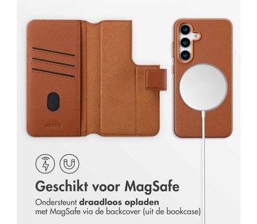 Accezz Leather Bookcase 2-in-1 met MagSafe