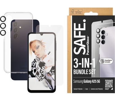 PanzerGlass SAFE. by 3-in-1 Pack Samsung New A24 5G