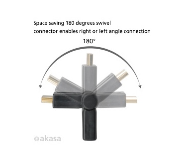 Akasa HDMI angle adapter