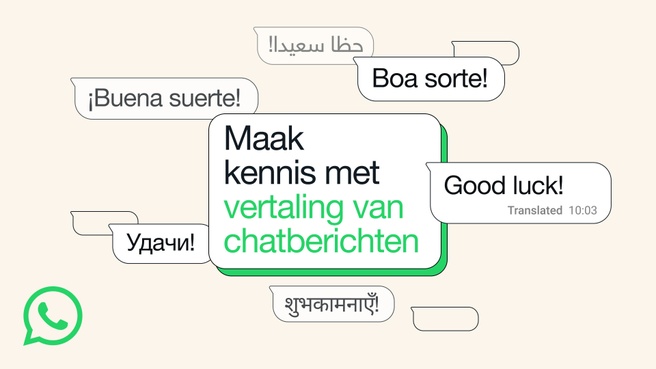 WhatsApp-vertaalfunctie