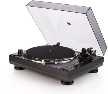 Dual DUAL DTJ 303 USB DJ-DRAAITAFEL MET DIRECTE AANDRIJVING EN DUBBEL CARDANISCHE TOONARM