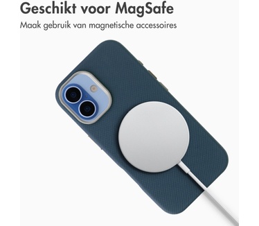 Accezz Mesh Backcover met MagSafe voor de Apple iPhone 17 - Donkerblauw