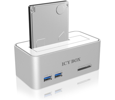 Icy Box IB-111HCr-U3 Zilver