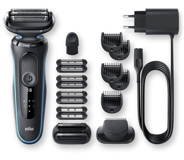 Braun Series 5 50-M1850s Elektrisch Scheerapparaat, 2 EasyClick-opzetstukken, Munt