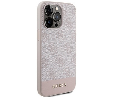 Guess 4G Stripe Back Case - Apple iPhone 14 Pro Max (6.7") - Roze Roze