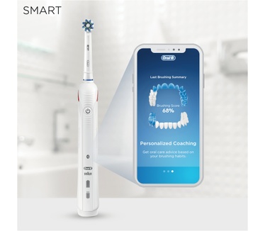 Oral-B Smart 4 4000N White Elektrische Tandenborstel Powered By Braun