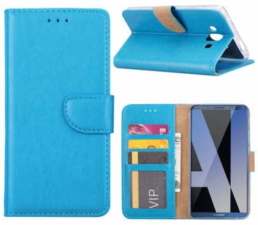 Luxe Lederen Bookcase hoesje voor de Huawei Mate 10 - Blauw (Huawei Mate 10) Blauw