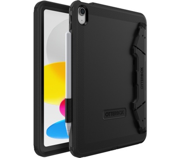 Otterbox OtterBox Defender-standaardhoes voor iPad 10th gen, schokbestendig, ultra robuuste met ingebouwde schermbeschermer, 2x getest volgens militaire standaard, Zwart