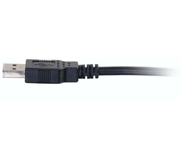 CablesToGo 2m USB 2.0 A mannelijk naar A mannelijke kabel – Zwart