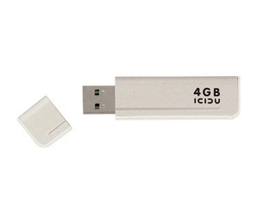 ICIDU USB 2.0 Flash Drive  4GB Wit