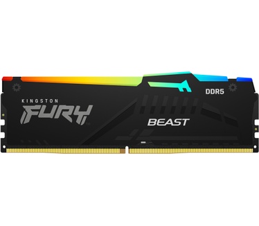 Kingston 128GB 5600MT/s DDR5 CL36 DIMM (set van 2) FURY Beast RGB