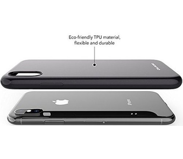 Molan Cano TPU Jelly Case voor Apple iPhone X (5.8'') - Zwart  Zwart