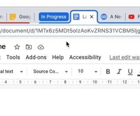 Google Chrome - groeperen tabbladen (mei 2020)