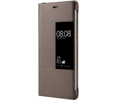 Huawei Origineel S-View Book Cover voor P9 Plus - Bruin Bruin