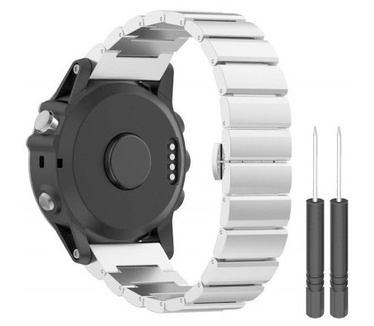 Just in Case Metalen armband Chain Garmin Fenix 3 / Fenix 3 HR - Zilver
