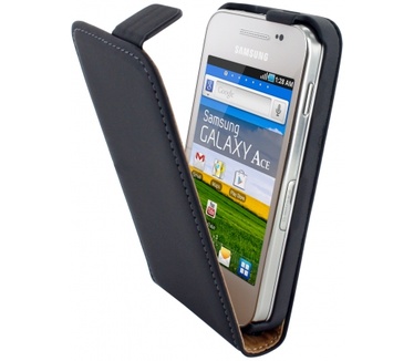 Mobiparts Mobiparts Premium Flip Case Samsung Galaxy Ace Black