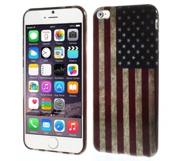 Kees Gel Hoesje Apple iPhone 6 Plus - American Flag