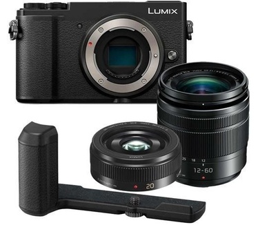 Panasonic Lumix DC-GX9 + 12-60mm f/3.5-5.6 + 20mm f/1.7 II + DMW-HGR2 Zwart