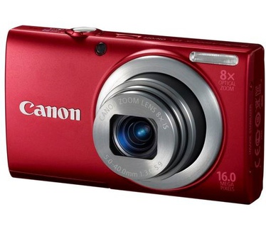 Canon PowerShot A4000 IS + tasje + 4GB SD Rood