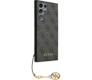Guess 4G Charms Hard Case Samsung Galaxy S22 Ultra (S908) - Grijs Grijs