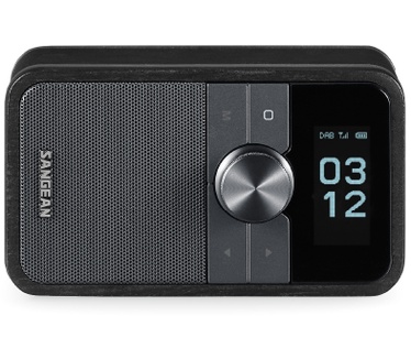 Sangean DDR-8 compacte houten DAB+ en FM radio met Bluetooth ontvangst, Midnight Oak