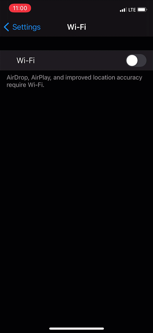 iPhone bad ssid